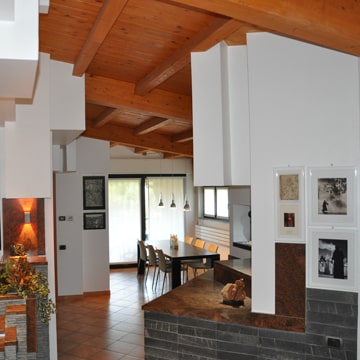 Interior design of a villa.