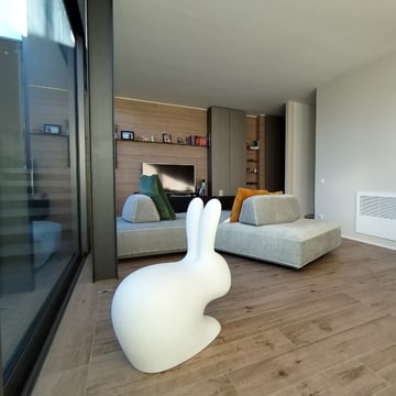 Arredamento ed interior design attico su due livelli